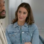 Ashley’s denim jacket on Beyond the Gates