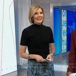 Kate’s blue floral lace inset skirt on NBC News Daily