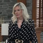 Ava’s polka dot blouse on General Hospital