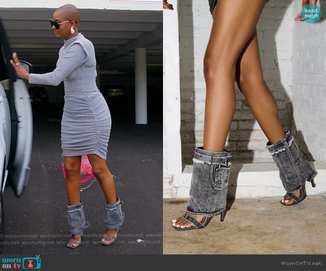 Azalea Wang Crips Foldover High Heel worn by Guerdy Abraira (Guerdy Abraira) on The Real Housewives of Miami