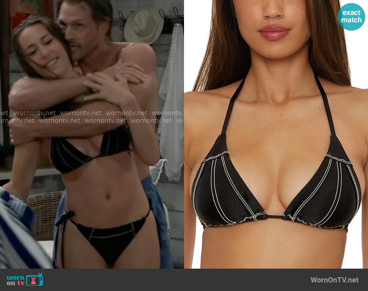 Josslyn’s black bikini top on General Hospital