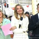 Savannah’s beige scalloped platform sandals on Today