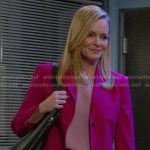 Belle’s pink suit on Days of our Lives