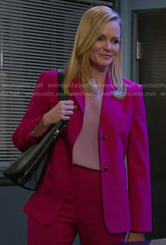Belle's pink suit on Days of our Lives