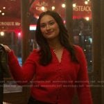 Belly’s red cardigan on The Summer I Turned Pretty