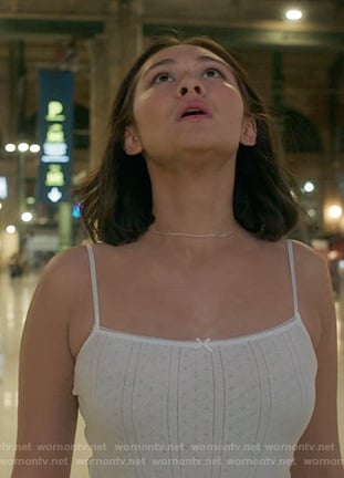 Belly’s white cami on The Summer I Turned Pretty