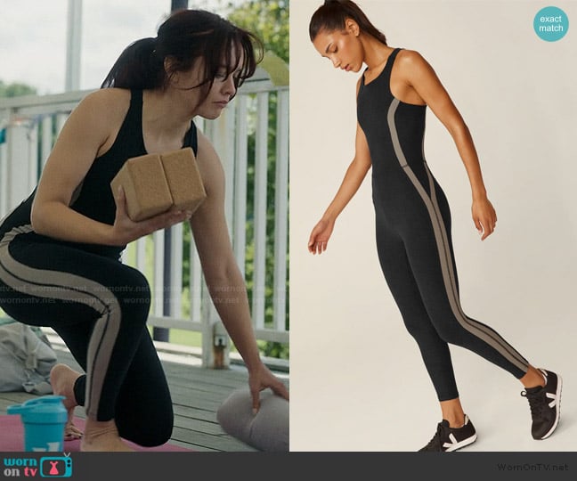 Beyond Yoga Spacedye Top Line Jumpsuit worn by Cherry Laine (Olivia Cooke) on The Girlfriend