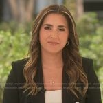 Camila Bernal’s black blazer with silver buttons on NBC News Daily