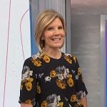 Kate’s black floral keyhole top on NBC News Daily
