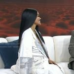 Teyana Taylor’s white patchwork blazer on Today