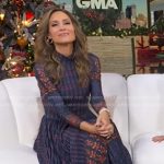 Rhiannon’s blue floral dress on Good Morning America