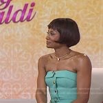 Emayatzy Corinealdi’s mint green strapless dress on Today