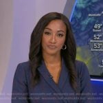 Brittany’s blue plaid blazer dress on Good Morning America