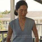 Laurel’s blue knit vest on The Summer I Turned Pretty