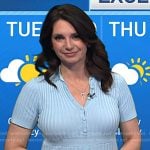 Maria’s blue ribbed button front dress on Today