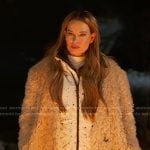 Britani’s beige shearling coat on The Real Housewives of Salt Lake City
