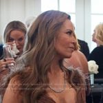 Britani’s brown cutout dress on The Real Housewives of Salt Lake City