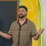 Mr. Lindsay’s brown print knit shirt on Today