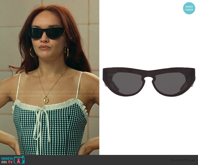Burberry Cat Eye Sunglasses worn by Cherry Laine (Olivia Cooke) on The Girlfriend