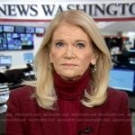 Martha’s burgundy tweed blazer on Good Morning America