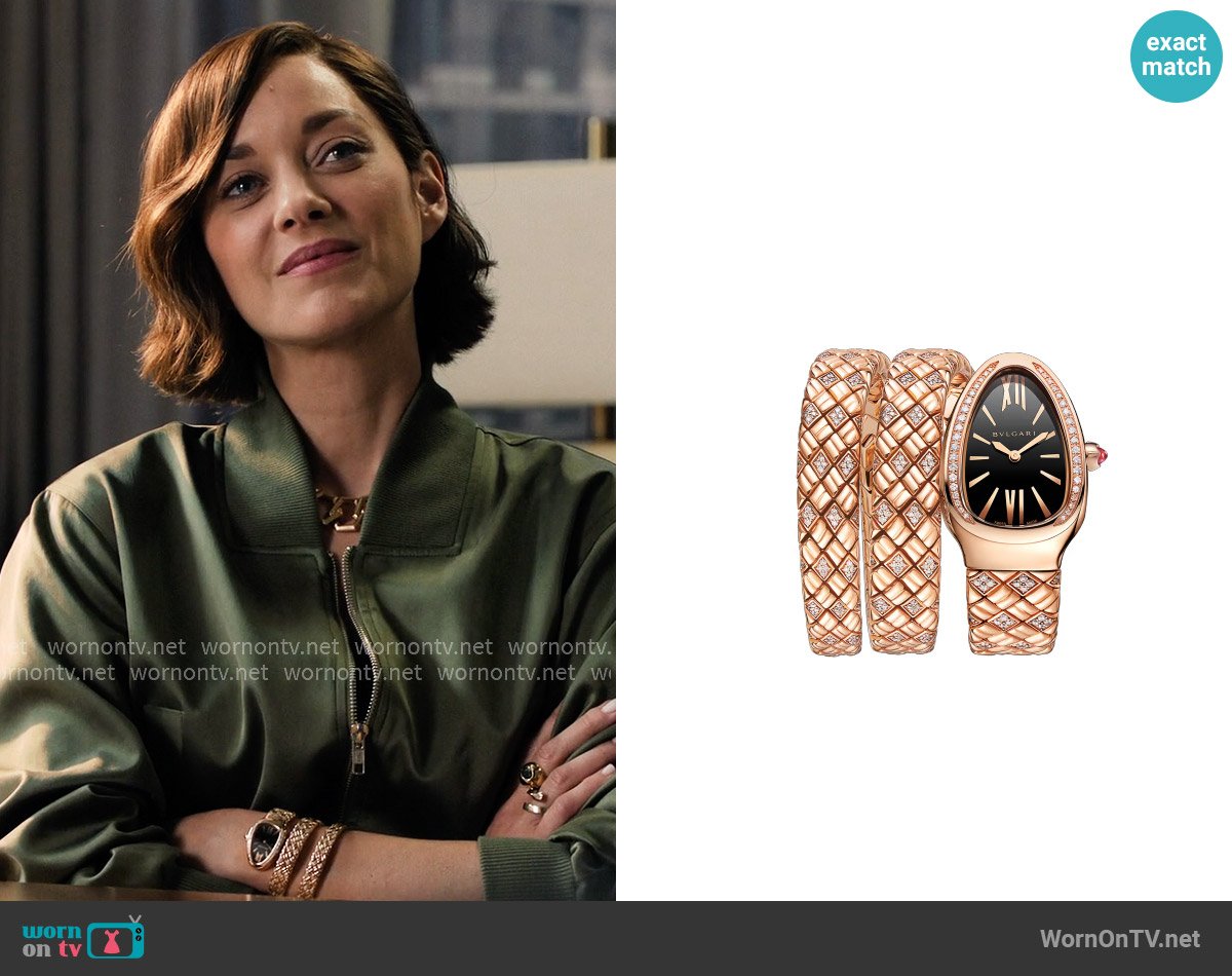 Bvlgari Serpenti Spiga Watch worn by Celine Dumont (Marion Cotillard) on The Morning Show