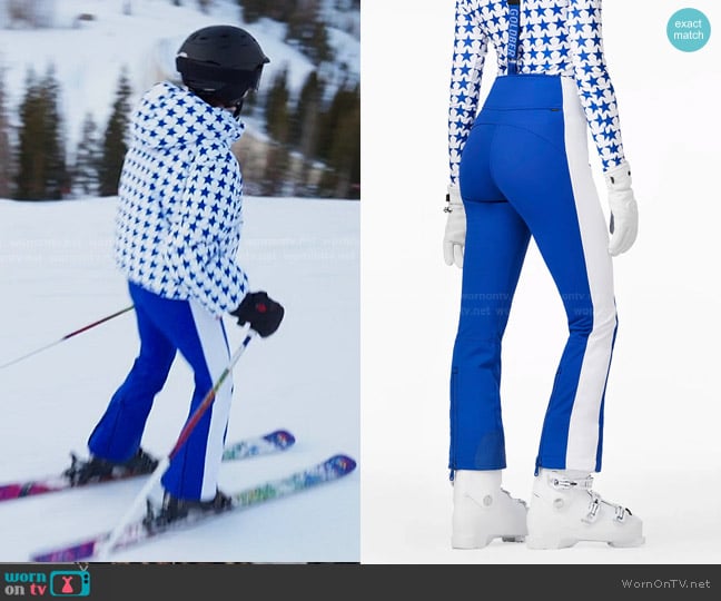 by Goldbergh High End Ski Pants in Blue worn by Bronwyn Newport on The Real Housewives of Salt Lake City