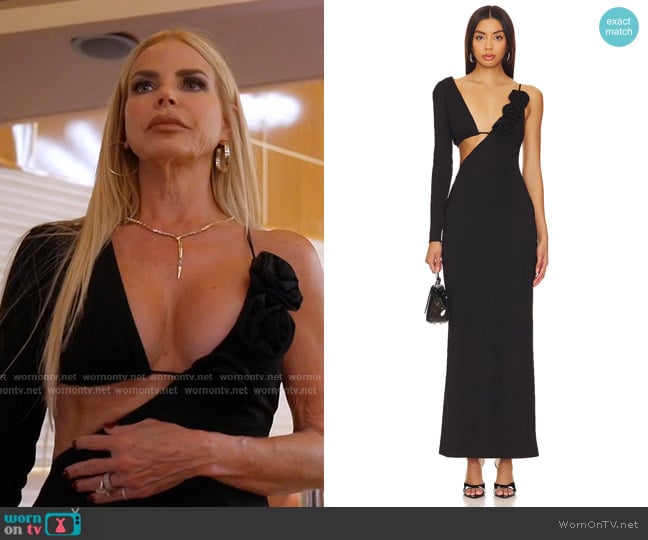 Camila Coelho Waleska Maxi Dress worn by Alexia Echevarria (Alexia Echevarria) on The Real Housewives of Miami
