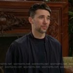 Cane’s navy bomber jacket on The Young and the Restless