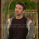 Cane’s zig zag cardigan on The Young and the Restless