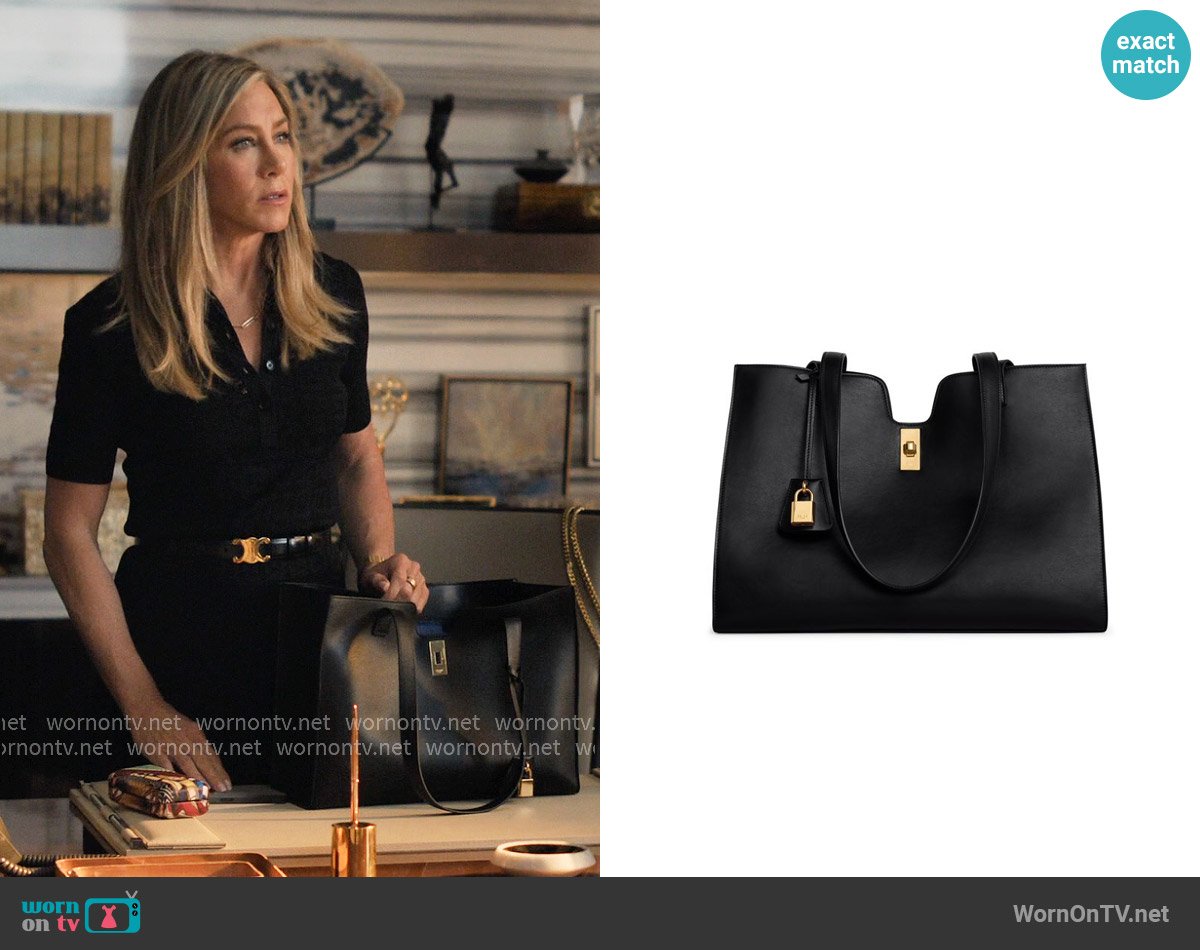 Celine Cabas 16 in smooth calfskin worn by Alex Levy (Jennifer Aniston) on The Morning Show