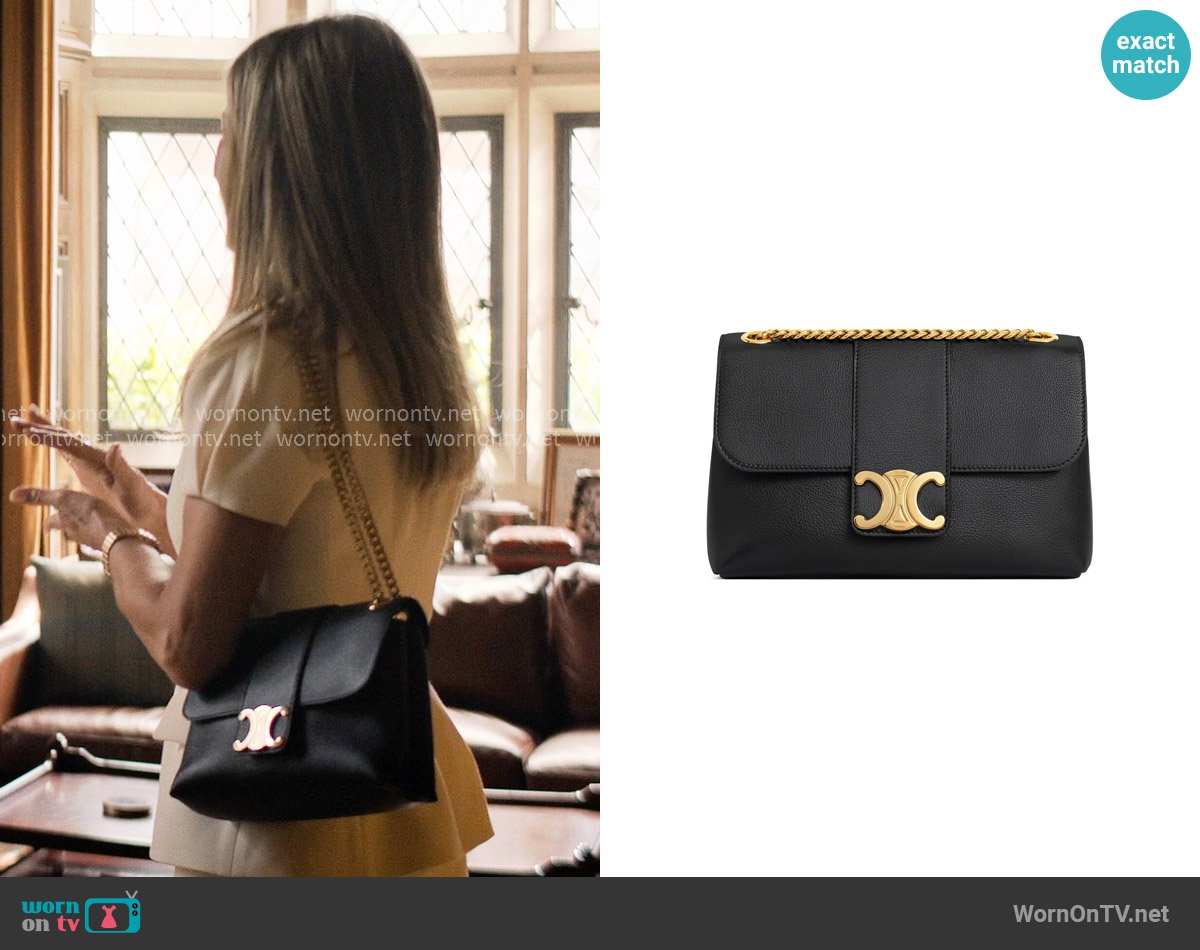 Celine Medium Victoire Bag worn by Alex Levy (Jennifer Aniston) on The Morning Show