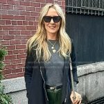 Chassie’s black zip up hoodie jacket on Today