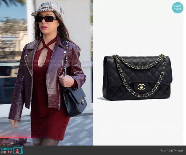 Chanel Large Classic Handbag worn by Adriana de Moura (Adriana de Moura) on The Real Housewives of Miami
