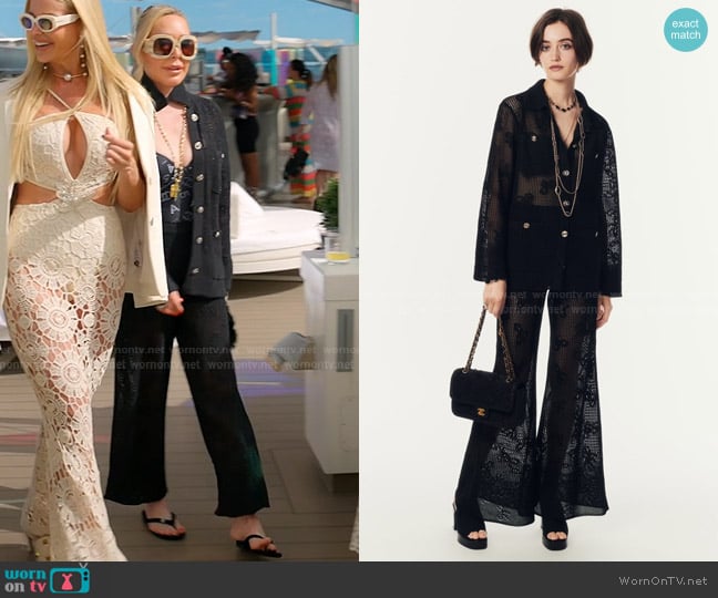 Chanel Mixed Fibers Jacket and Pants worn by Marysol Patton (Marysol Patton) on The Real Housewives of Miami