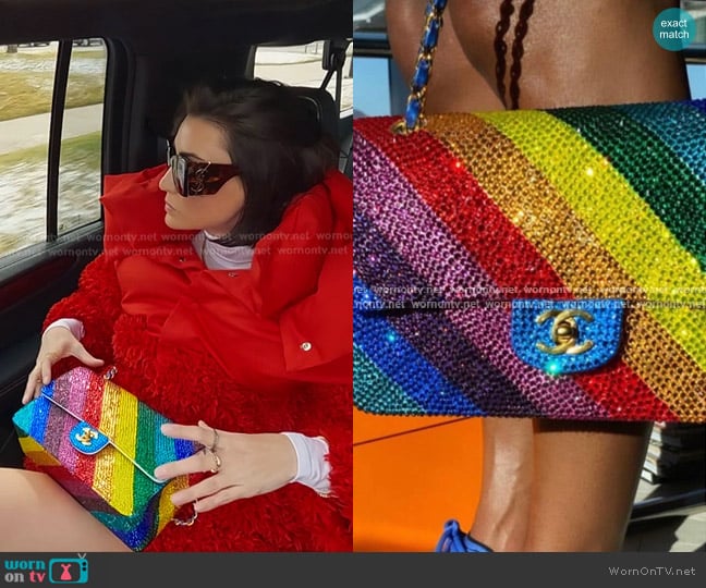 Chanel Rainbow Crossbody Bag worn by Bronwyn Newport on The Real Housewives of Salt Lake City