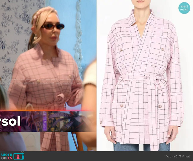 Chanel Tweed Jacket in Pink worn by Marysol Patton (Marysol Patton) on The Real Housewives of Miami
