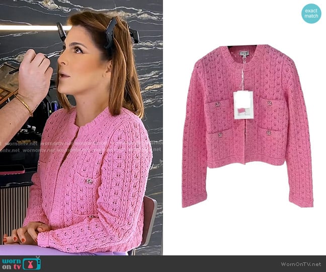 Chanel Vintage Knit Cardigan worn by Stephanie Shojaee (Stephanie Shojaee) on The Real Housewives of Miami