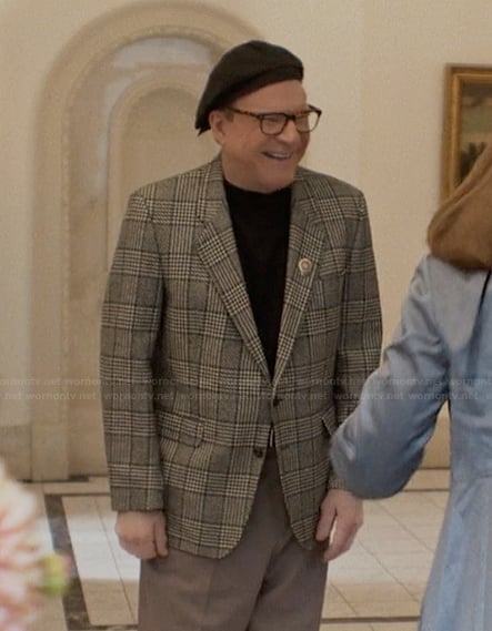 Charles's plaid blazer on Only Murders in the Building