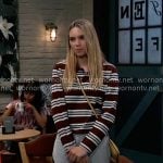 Charlotte’s striped polo shirt on General Hospital