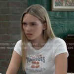 Charlotte’s tomatoes t-shirt on General Hospital