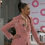 Chelsea’s pink velvet suit on Beyond the Gates