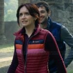 Cherry’s pink padded vest on The Girlfriend