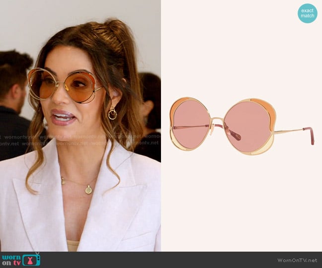 Chloe 60MM Butterfly Sunglasses worn by Adriana de Moura (Adriana de Moura) on The Real Housewives of Miami