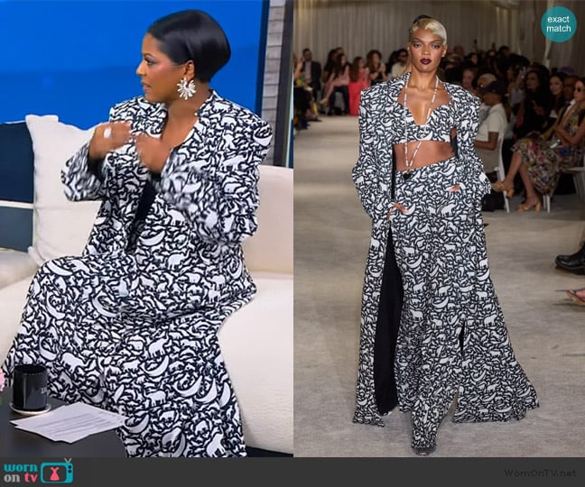 Christian Siriano 2025 Fall Collection worn by Tamron Hall on Tamron Hall Show