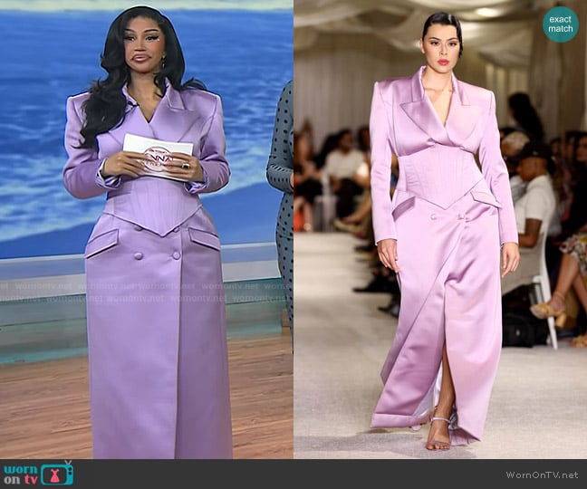 Christian Siriano Spring 2026 Collection worn by Cardi B on Today