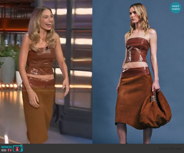 Christopher Esber 2026 Resort Collection worn by Margot Robbie on The Kelly Clarkson Show