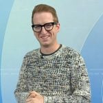 James Austin Johnson’s grey knit sweater on Today