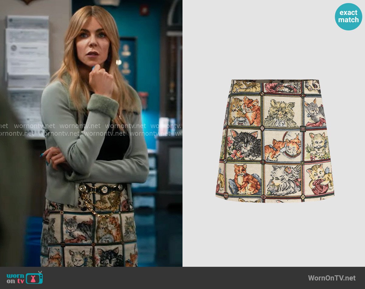 Cider Cat Lover Skirt worn by Morgan Gillory (Kaitlin Olson) on High Potential
