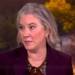 Clea’s embellished sweater and blazer on The View
