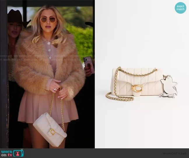 Coach Upcrafted Tabby Shoulder Bag 20 With Quilting worn by Gina Kirschenheiter on The Real Housewives of Orange County